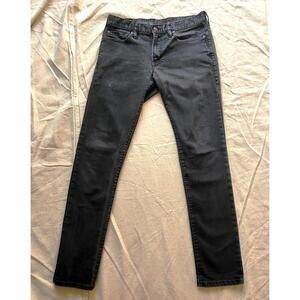 Gap 1969 Men’s 30x31 Super Skinny Jeans Black Stretch Denim